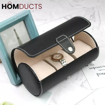 3Slot Leather Watch Box