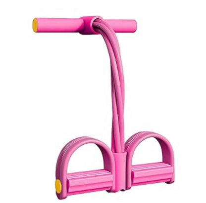 4-Tube Pedal Resistance Band – Multifunction Home Gym Exercise Equipment