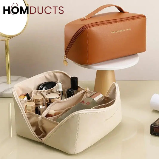 Leather Travel Cosmetic Organizer